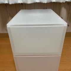 無印良品　ポリプロピレン　小物収納ケース　大2個セットで！無印　収納　の画像