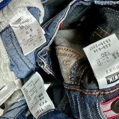 EDWINなどズボン3点　まとめ売り　120の画像