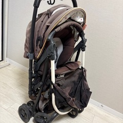 【グレコ AB型ベビーカー】1ヶ月〜使える／冬用カバー付／日よけ◎／使用感ありの画像