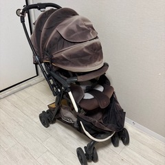 【グレコ AB型ベビーカー】1ヶ月〜使える／冬用カバー付／日よけ◎／使用感ありの画像