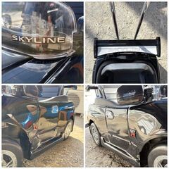 【❗️✨インテリアにもおすすめ✨❗️】ジャンク品　日産スカイラインGT-R風✨手押し乗用カー ブラック 現状品の画像