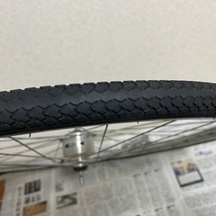 27インチ　LEDオートライト　フロントホイール　ハブダイナモ　自転車　前輪　リム　ホイール交換　の画像