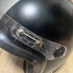 Small John Jet バイク用 バブルジェットヘルメット バブルシールド付き　MAX-308BT マットシルバー×ブラックの画像