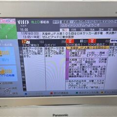 ジ483/ Panasonic パナソニック VIERA 地デジ液晶テレビ TH-17LX8-S 中古品 2008年製 リモコン付きの画像