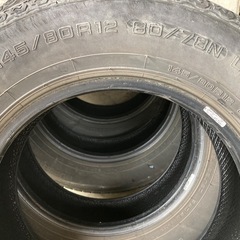 【あげます】軽トラ用タイヤ4本セットの画像