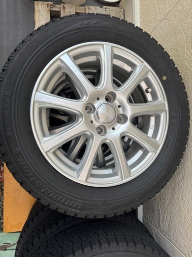 185/60r15スタッドレスタイヤ付きあるみアルミホイール