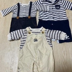 男の子向けベビーロンパースの画像