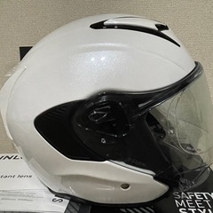 ほぼ未使用　Kabuto EXCEED-2 ジェットヘルメット ホワイト　Mの画像