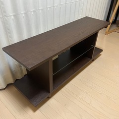 ガラス付き　テレビ台の画像