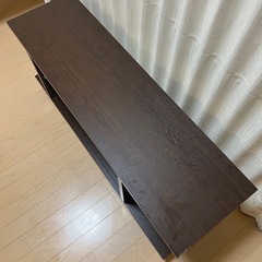 ガラス付き　テレビ台の画像