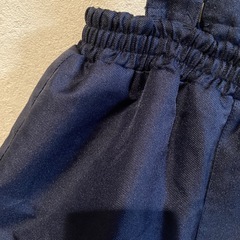 【美品】濃紺 スキーウェア/雪遊びパンツ サイズ120 サロペット式の画像