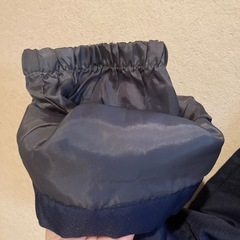 【美品】濃紺 スキーウェア/雪遊びパンツ サイズ120 サロペット式の画像