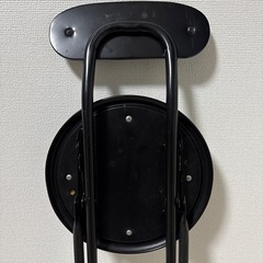 折り畳み椅子　ブラックの画像