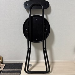 折り畳み椅子　ブラックの画像