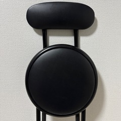 折り畳み椅子　ブラックの画像