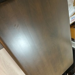 ニトリ ダイニングテーブル 天然木 幅135cm 　の画像