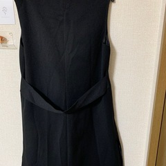 ロングベスト　ブラックの画像