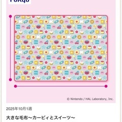 星のカービィ　大きな毛布の画像