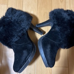 🔴⭐️無料　黒いブーツ　Mサイズの画像