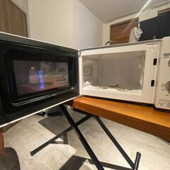 無料電子レンジ【故障あり】　アイリスオーヤマIMB-T174-5-Wの画像
