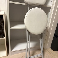 折りたたみ椅子(白)の画像