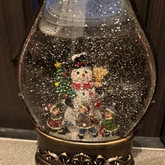 クリスマスランタン スノードーム LED インテリア レトロ コストコ サンタの画像