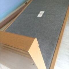 札幌市近郊の方限定！送料無料！ドリームベッド シングルベッドとシモンズ マットレス付きの画像