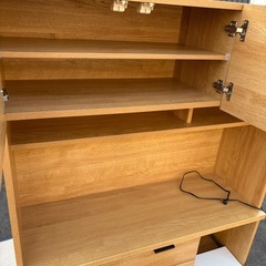 ニトリ　食器棚　キッチンボード　エトナ120KB LBRの画像