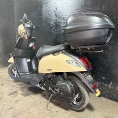 ★支払総額5.2万円★激安バイク続々入荷中！ なんでも買取ます！ スズキ レッツ ベージュ CA4AA 人気のレッツ！ 4ストインジェクション！ 集中キー！ リアボックス付き！　の画像