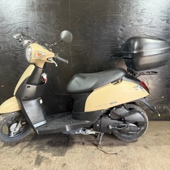 ★支払総額5.2万円★激安バイク続々入荷中！ なんでも買取ます！ スズキ レッツ ベージュ CA4AA 人気のレッツ！ 4ストインジェクション！ 集中キー！ リアボックス付き！　の画像