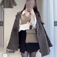 グレンチェックツイードジャケットの画像