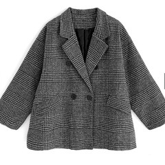 グレンチェックツイードジャケットの画像