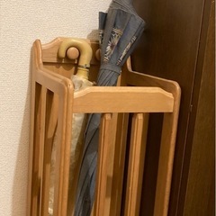 天然木傘立て／ナチュラルの画像