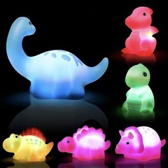 光る恐竜型バスおもちゃ6個セットの画像