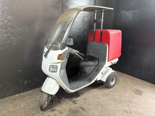 ★支払総額4.8万円★関東圏内即日配送可能！ 全車走行テスト済み！ ホンダ ジャイロ2 白 TA02 人気のジャイロ！ 2ストのためオイル注ぎ足すだけ！ バッテリー新品！ リアボックス付き！