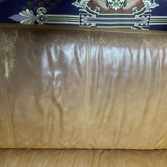 牛革製のモジュール式ソファの画像