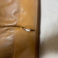 牛革製のモジュール式ソファの画像