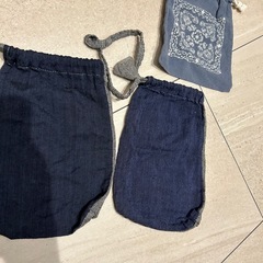 巾着袋3枚の画像