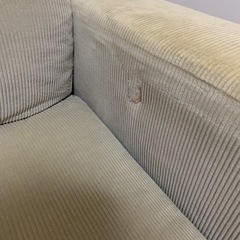 コーデュロイのソファの画像