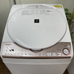 R673 ☀️ ジモティー限定特別価格！ 2022年製の高年式！ SHARP 洗濯乾燥機 （洗濯：8.0㎏ 乾燥：4.5㎏）ES-TX8GKS ⭐ 動作確認済 ⭐ クリーニング済の画像