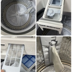 R673 ☀️ ジモティー限定特別価格！ 2022年製の高年式！ SHARP 洗濯乾燥機 （洗濯：8.0㎏ 乾燥：4.5㎏）ES-TX8GKS ⭐ 動作確認済 ⭐ クリーニング済の画像