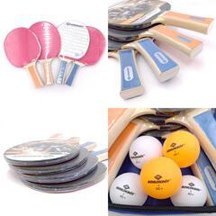 【未使用】ドニック SCHILDKROT Hobby 卓球 ラケット 4本 ボール ケース セット 788603 DONICの画像