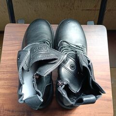 新品 25cm レディース ブーツ ブラック 厚底 シューズ サイドゴア 識別番号:【B120-S】の画像