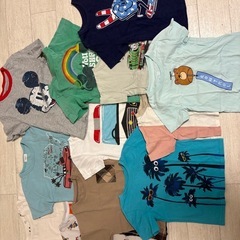【まとめ売り】子供服 90〜120サイズ／半袖12枚・長袖3枚・羽織2枚・ズボン2枚・ジャケット＆ネクタイ付きの画像