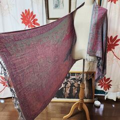 ∥艶々と濡れたような美しさを持つ超大判パシュミナ、いかがでしょうか？の画像