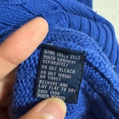 Polo by Ralph Lauren ニット　S 青　コットンの画像