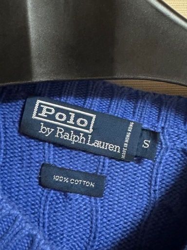 Polo by Ralph Lauren ニット　S 青　コットン