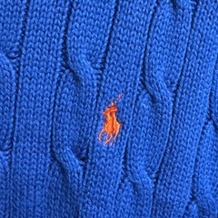 Polo by Ralph Lauren ニット　S 青　コットンの画像