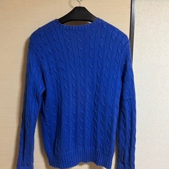 Polo by Ralph Lauren ニット　S 青　コットンの画像