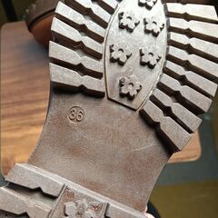 新品 23cm レディース ブーツ ブラウン 厚底 シューズ サイドゴア 識別番号:【B122-S】の画像